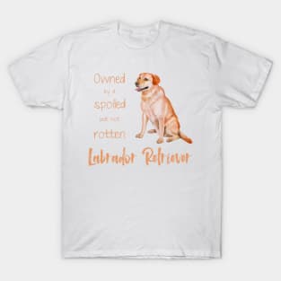 Owner by a spoiled Labrador Retriever! For Lab dog lovers! T-Shirt